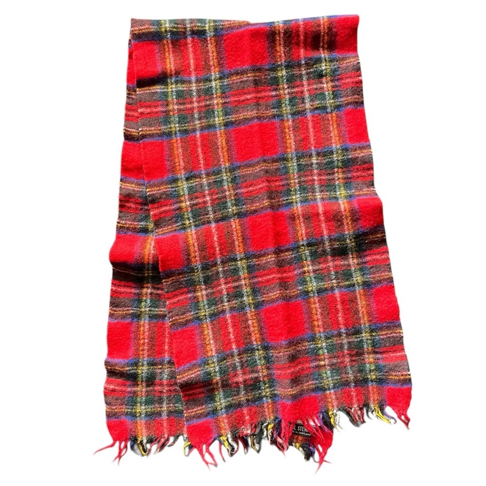 Vintage The Scotch House Scarf London Paris Cashmere Johnstons Elgin Scotland